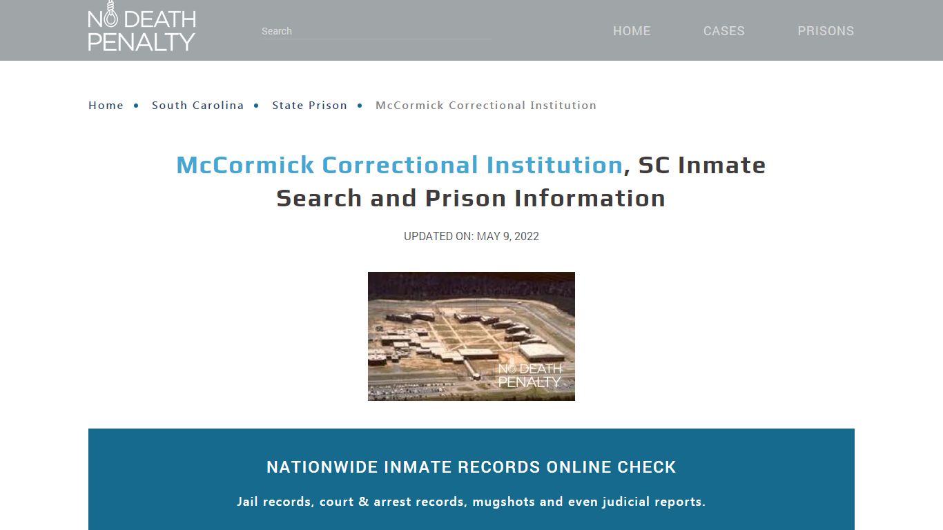 McCormick Correctional Institution, SC Inmate Search, Visitation, Phone ...